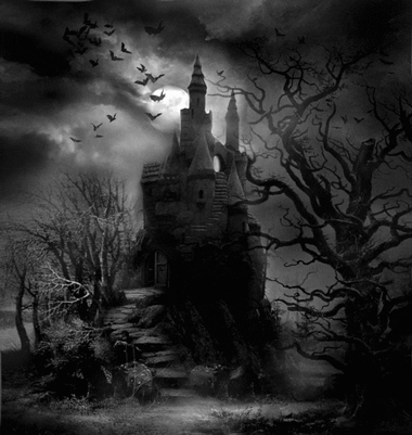 Gif animé gothique chateau